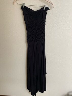 free people black strapless dress Free People Rayna Strapless Midi Dress In Black - 49% Off